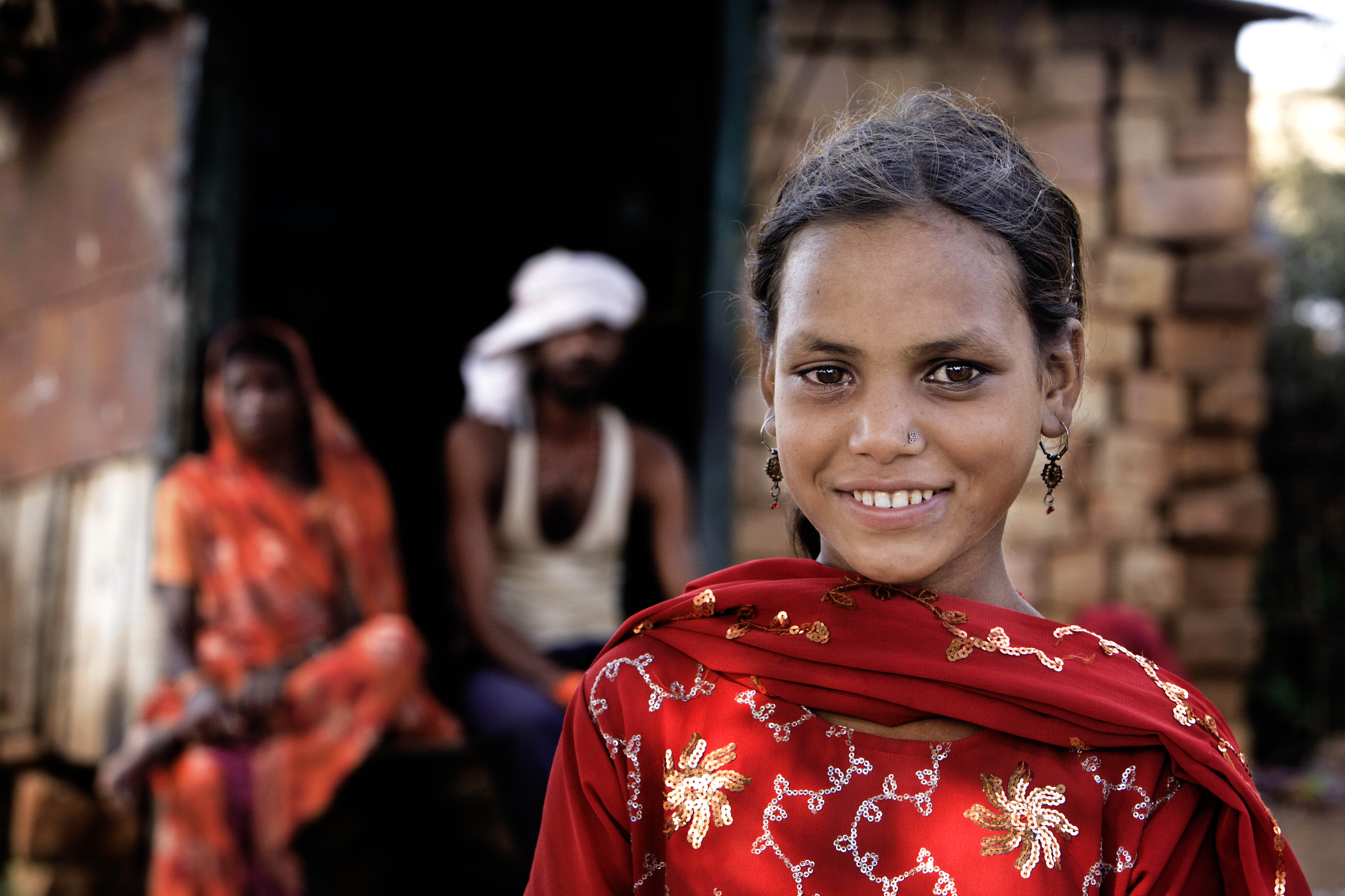 Ramrati, 12, from Sangwara village in Madhya Pradesh, India. Student of class 6, Government Middle