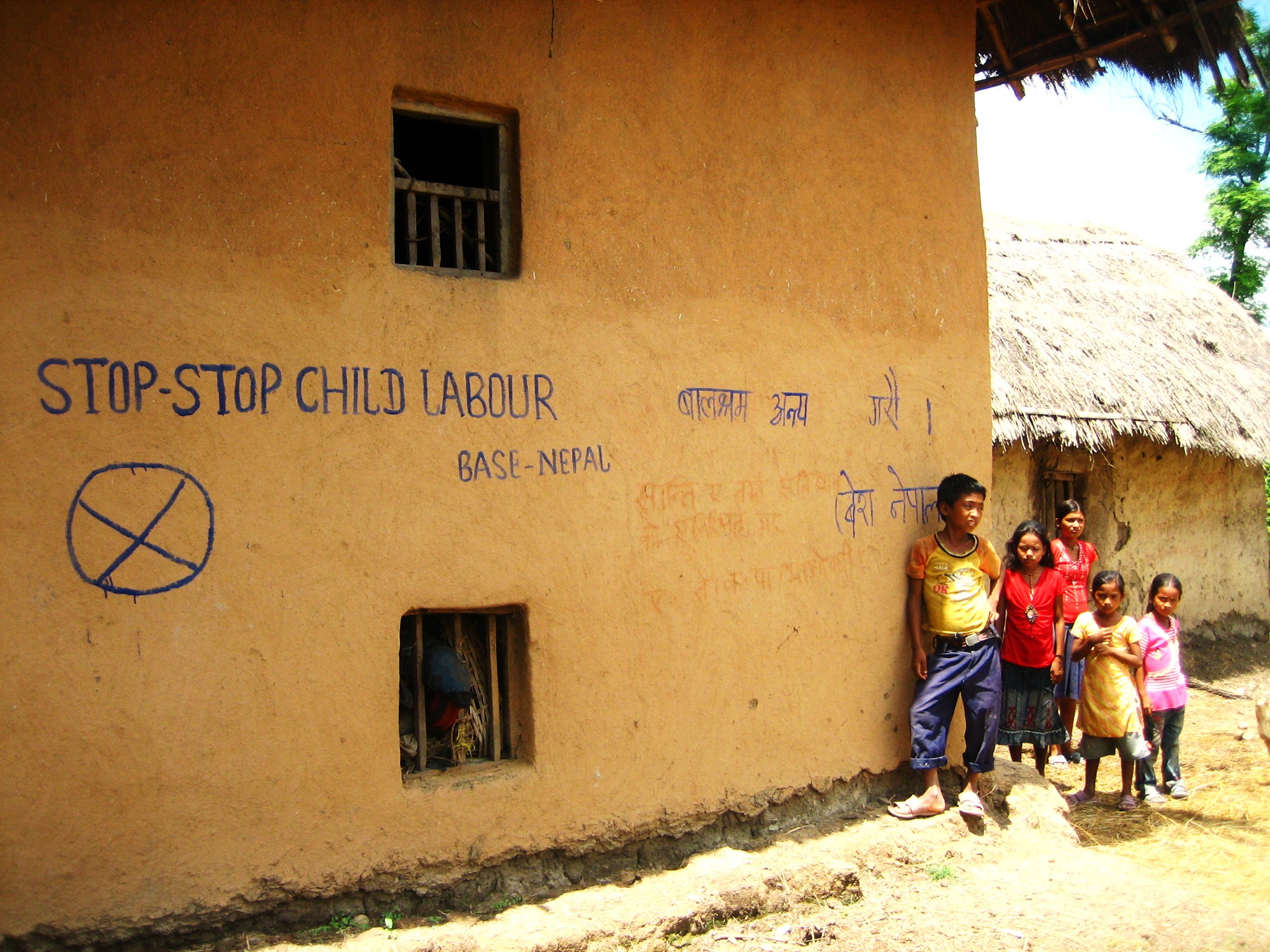 Stop Child Labor Graffiti 
