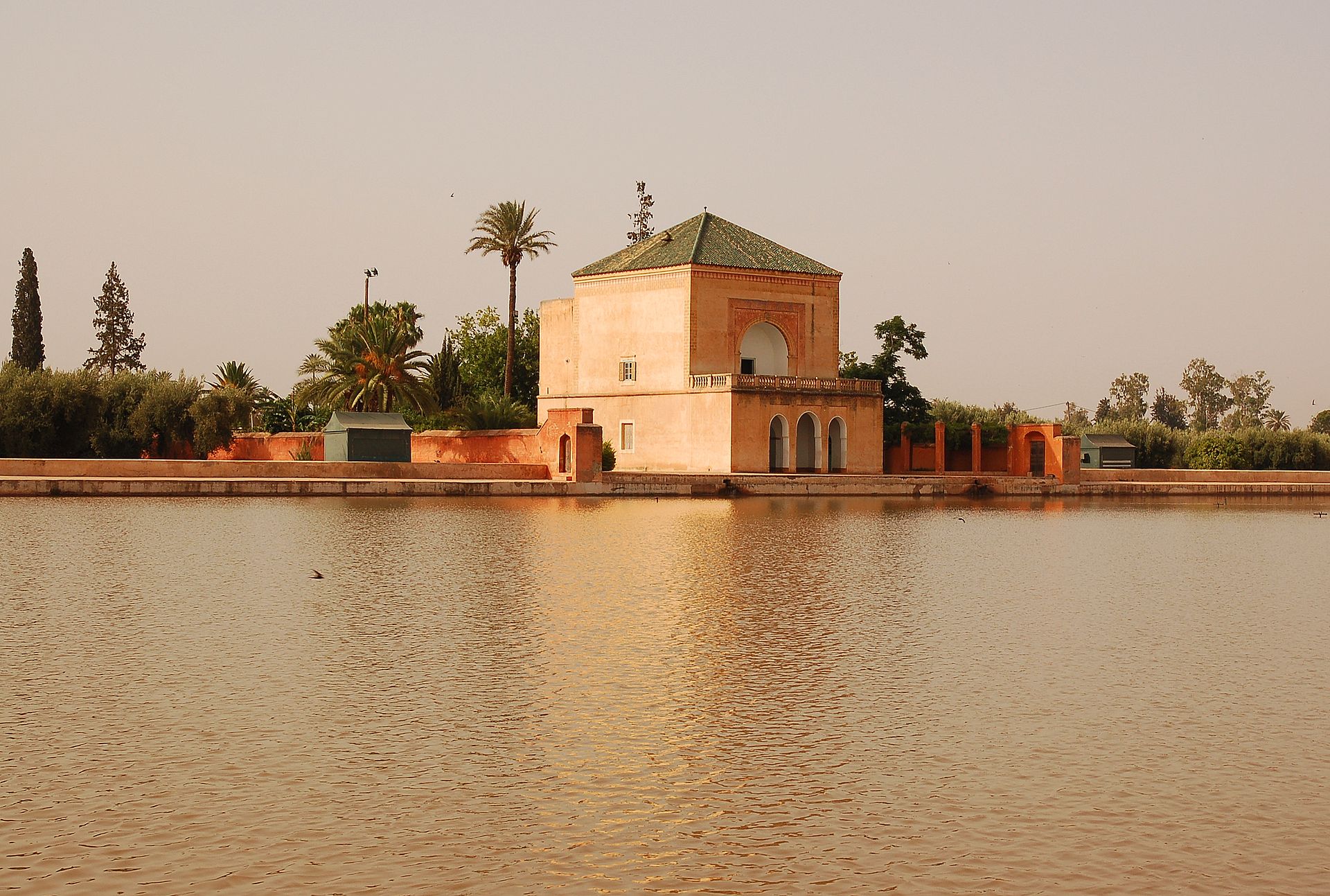 Image building on the water in Marrakech